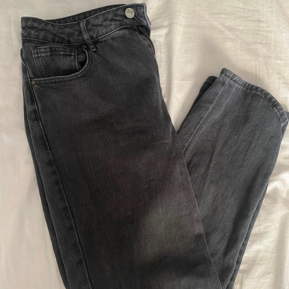pacsun mom jeans faded black